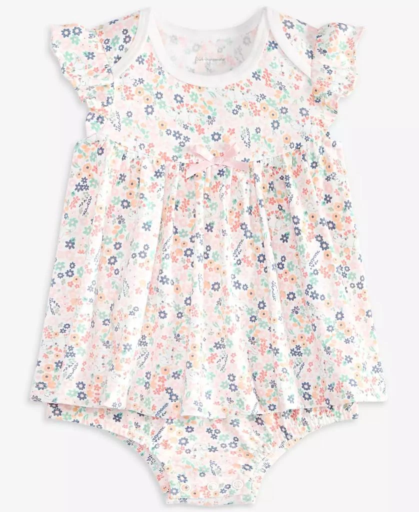 商品First Impressions|Baby Girls Dinosaur Meadow Cotton Sunsuit, Created for Macy's,价格¥113,第1张图片