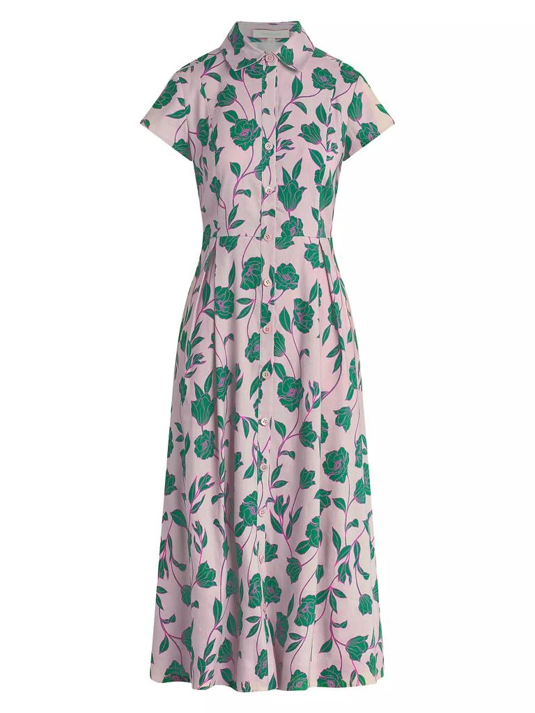 商品Favorite Daughter|Sunday Best Floral Linen-Blend Maxi Shirtdress,价格¥2447,第1张图片