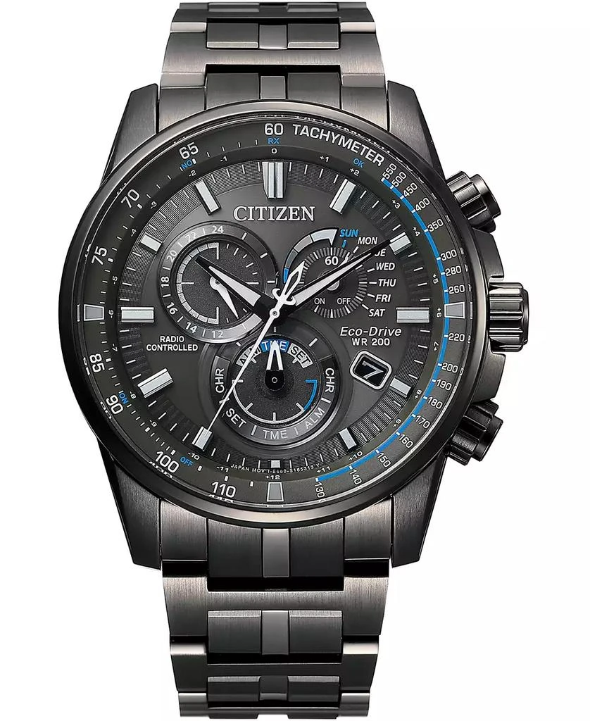 商品Citizen|Eco-Drive Men's PCAT Gray Stainless Steel Bracelet Watch 43mm,价格¥4291,第1张图片