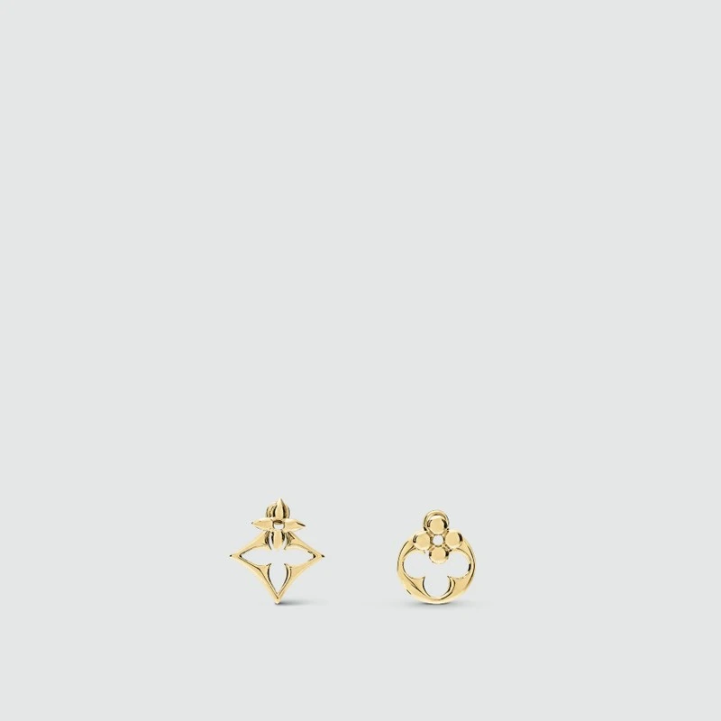 商品Louis Vuitton|【预售3-7天】LV/路易威登 女士金色金属耳钉,价格¥3613,第5张图片详细描述