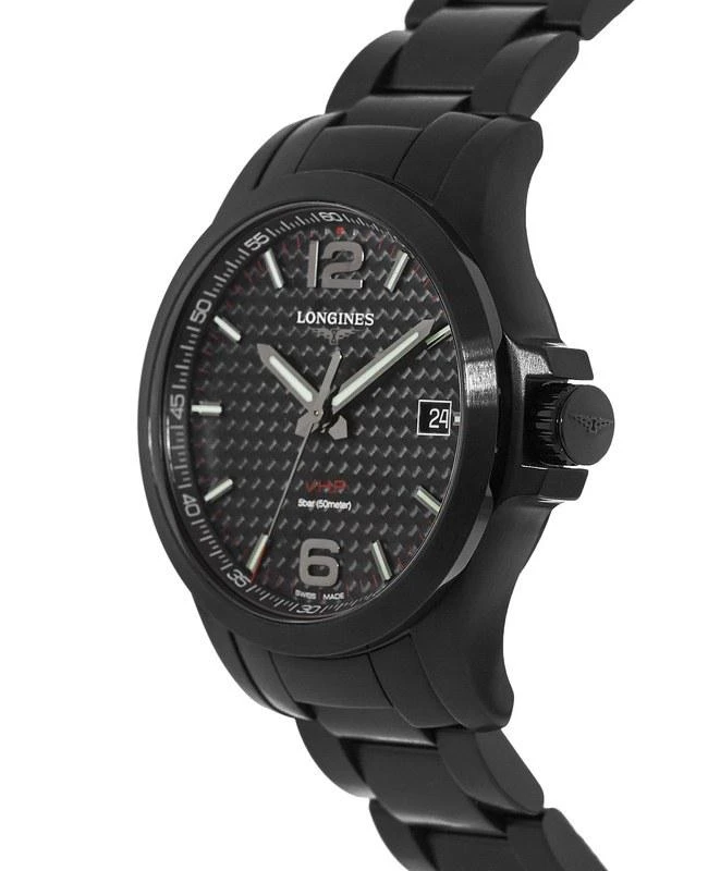 商品Longines|Longines Conquest Black PVD Black Carbon Fiber Dial Men's Watch L3.716.2.66.6,价格¥6687,第3张图片详细描述