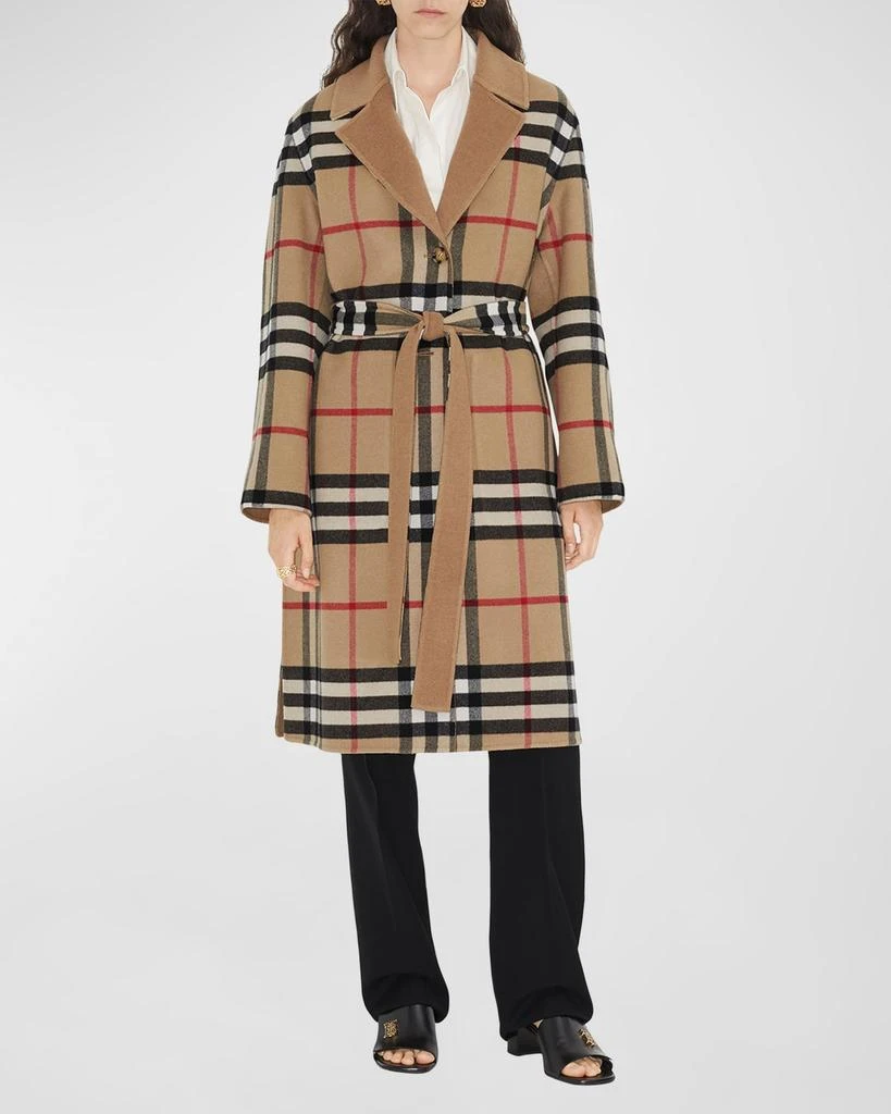 商品Burberry|Dorea Belted Reversible Coat,价格¥27718,第3张图片详细描述