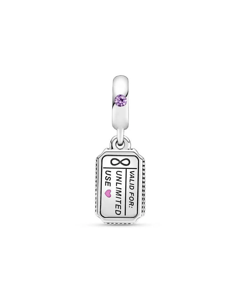 商品PANDORA|Pandora Silver Love Coupon Dangle Charm,价格¥151,第2张图片详细描述
