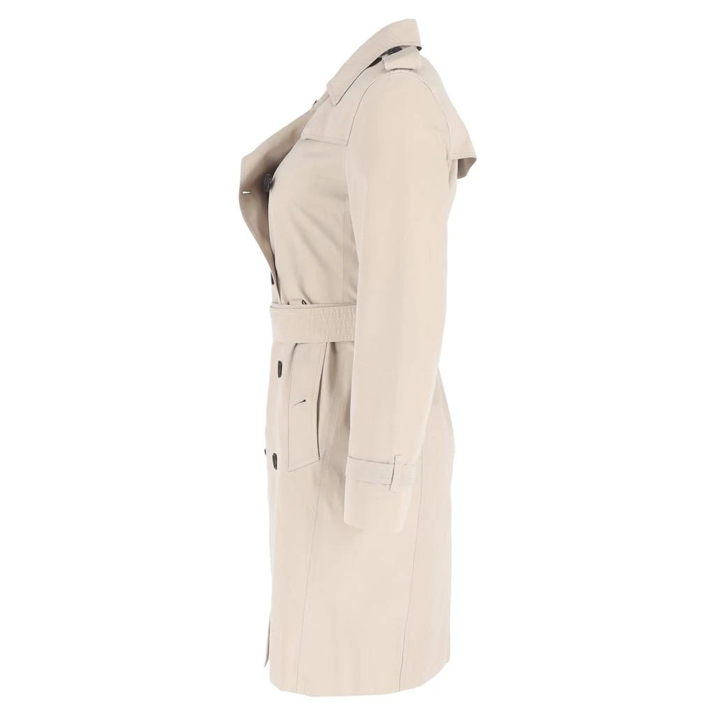 商品[二手商品] Burberry|Belted Double-Breasted Trench Coat in Beige Cotton,价格¥11855,第2张图片详细描述