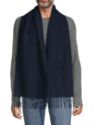 商品Moschino|Logo Fringe Wool Scarf,价格¥319,第1张图片