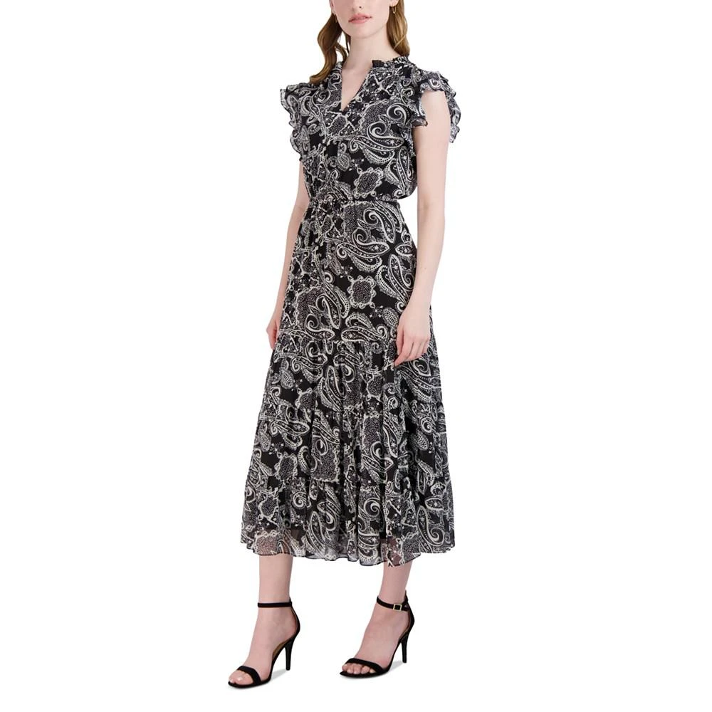 商品Sandra Darren|Women's Ruffled Tiered Maxi Dress,价格¥587,第3张图片详细描述