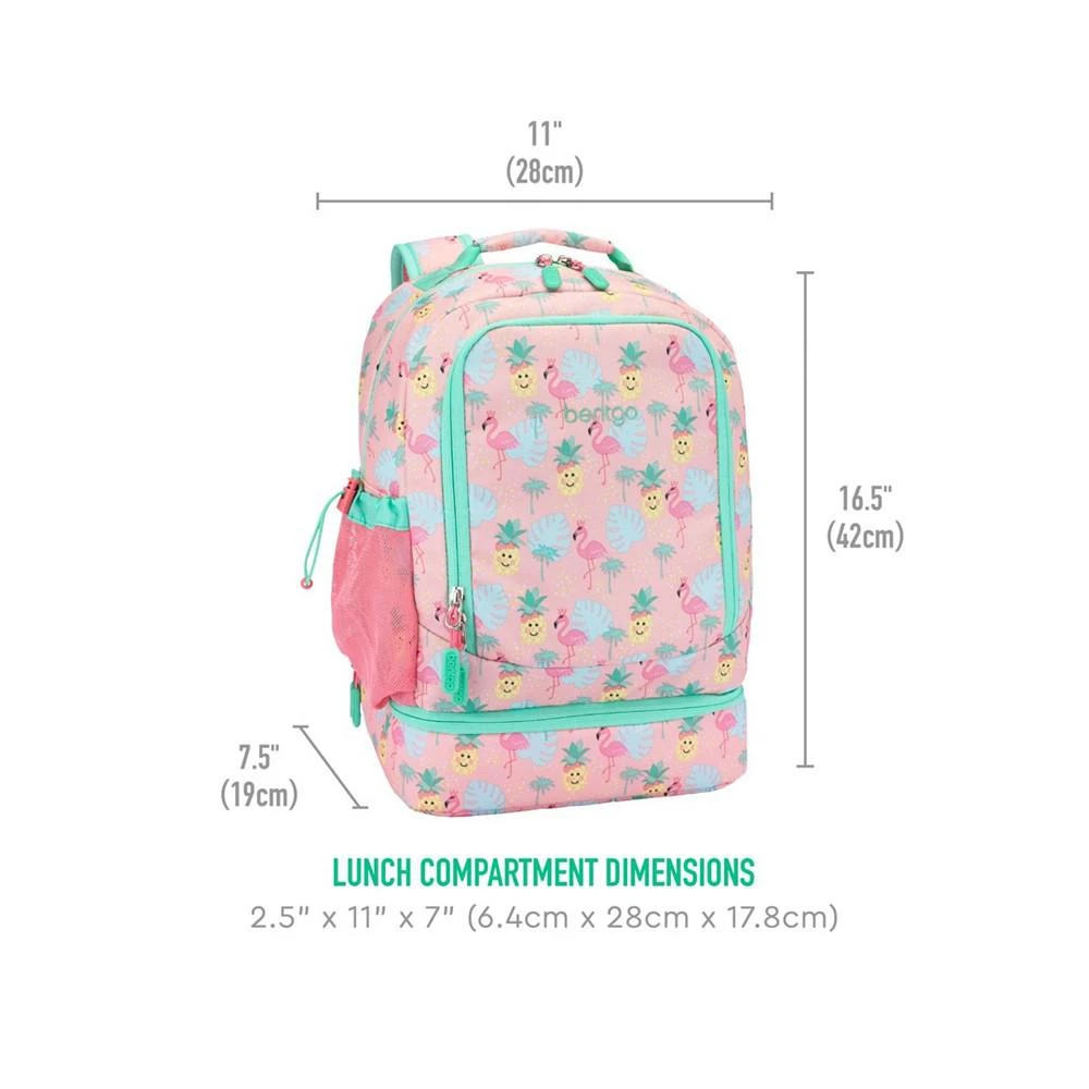 商品Bentgo|Kids Prints 2-In-1 Backpack and Insulated Lunch Bag - Tropical,价格¥263,第5张图片详细描述