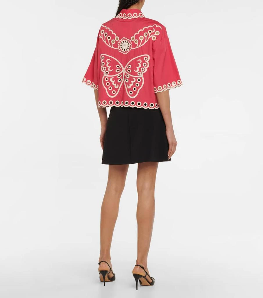 商品RED Valentino|马德拉刺绣短款衬衫,价格¥3251,第3张图片详细描述