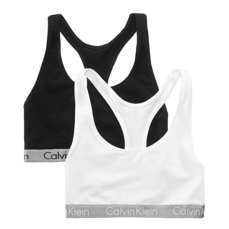 商品Calvin Klein|Radiant 2-Pk. Logo-Band Bralette QP1156X,价格¥300,第1张图片