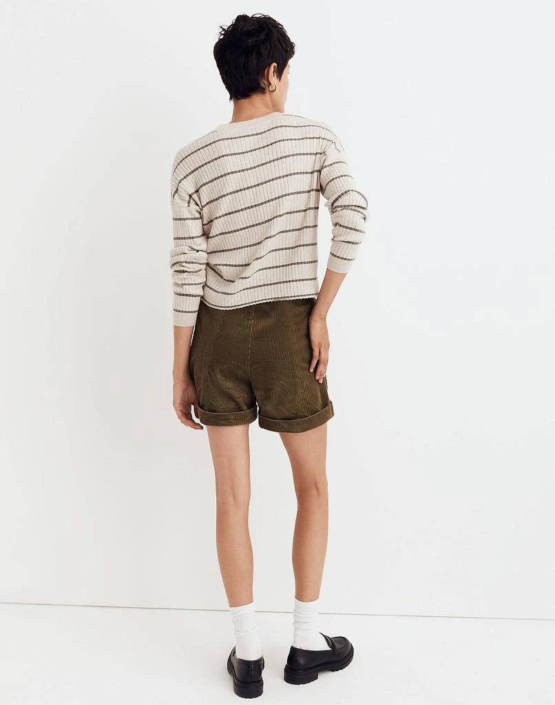 商品Madewell|Lawson Crop Pullover Sweater in Stripe,价格¥277,第3张图片详细描述