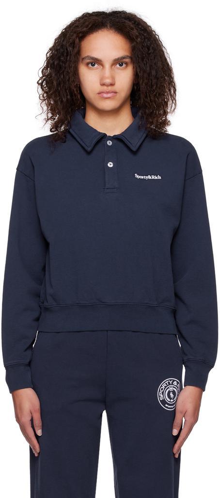 商品Sporty & Rich|Navy Health Sweatshirt,价格¥596,第1张图片