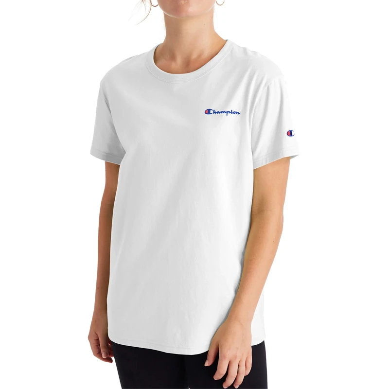 Champion 女士白色圆领刺绣T恤 GT949-Y08160-100 商品