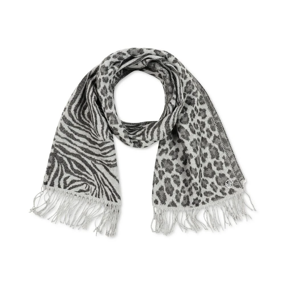 商品Michael Kors|Women's Split-Animal-Print Scarf,价格¥386,第1张图片