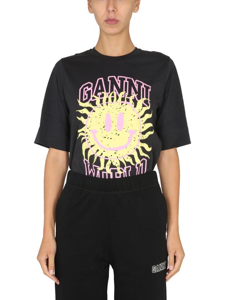 商品Ganni|CREWNECK T-SHIRT,价格¥738,第1张图片
