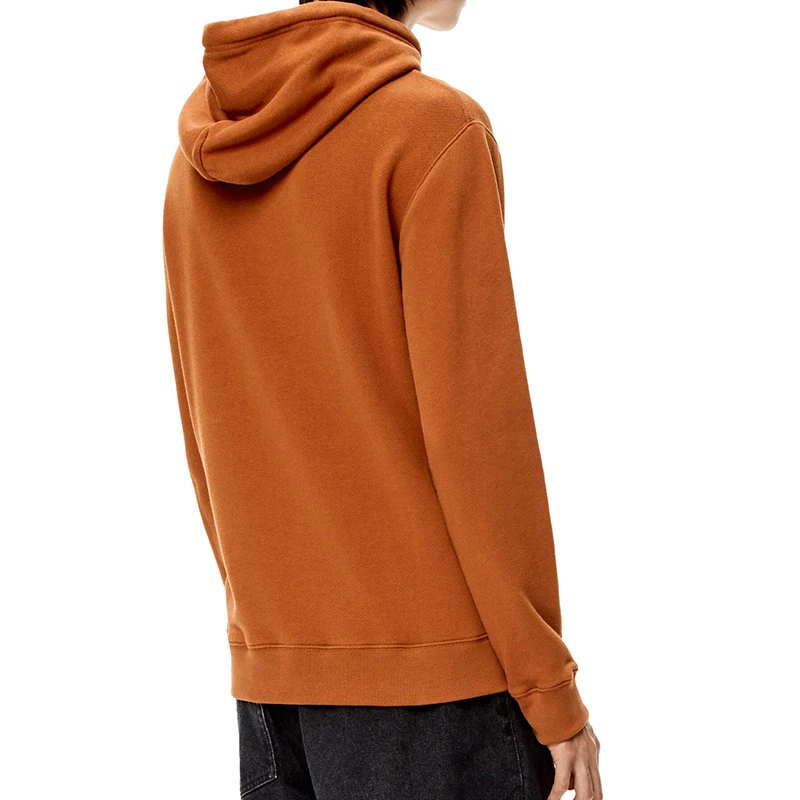 商品Loewe|【预售3-7天】LOEWE/罗意威 22年早春新款 男士锈红色棉质抓绒Anagram Logo刺绣连帽衫卫衣H526Y25X02-7881,价格¥5733,第6张图片详细描述