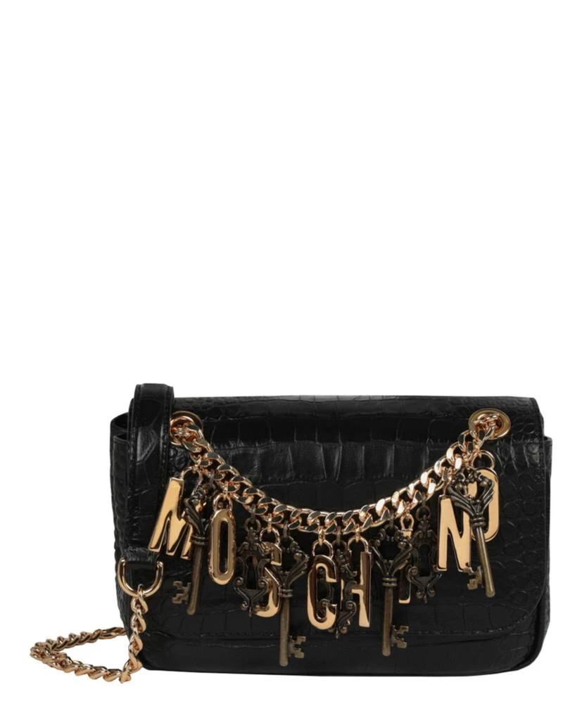 商品Moschino|Crocidile-Effect Leather Crossbody Bag,价格¥5499,第1张图片