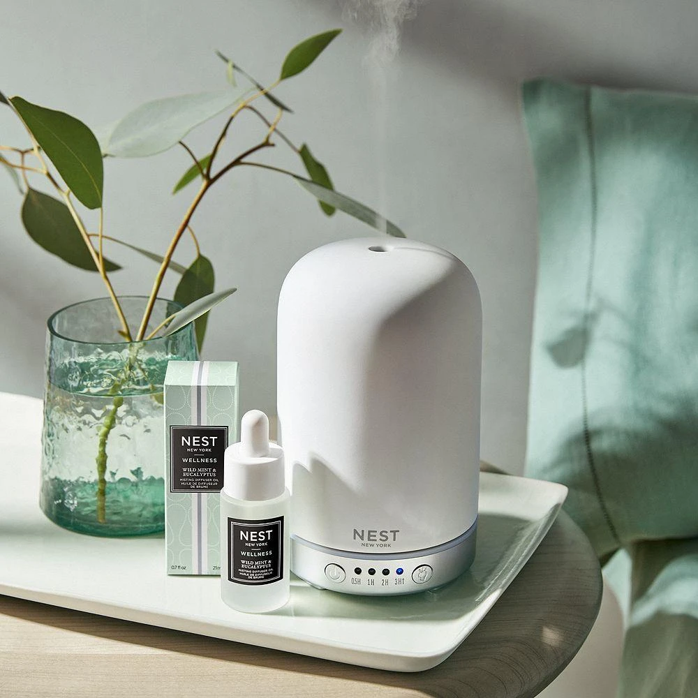 NEST Fragrances Misting Electronic Diffuser Set with Wild Mint & Eucalyptus Fragrance Oil 商品