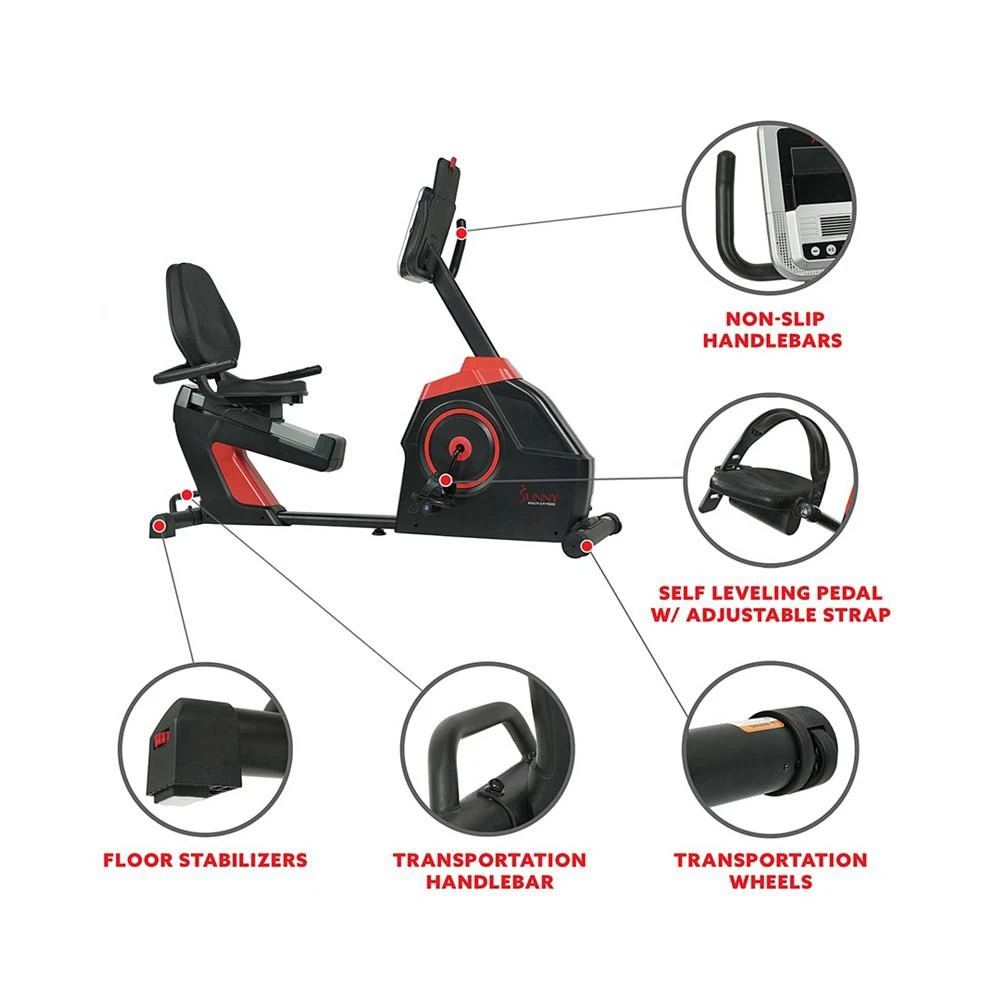 商品Sunny Health & Fitness|Evo Fit Cardio Recumbent Bike, Sf-Rb4954,价格¥7694,第4张图片详细描述