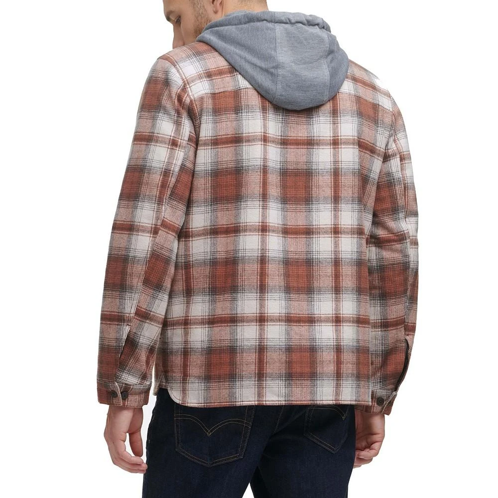 商品Levi's|Men's Faux Sherpa Lined Flannel Shirt Jacket,价格¥295,第2张图片详细描述