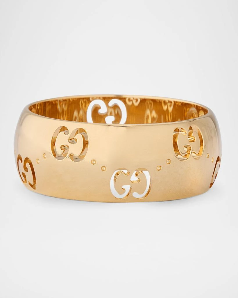 商品Gucci|Icon 18K Yellow Gold GG Wide Ring,价格¥18908,第1张图片