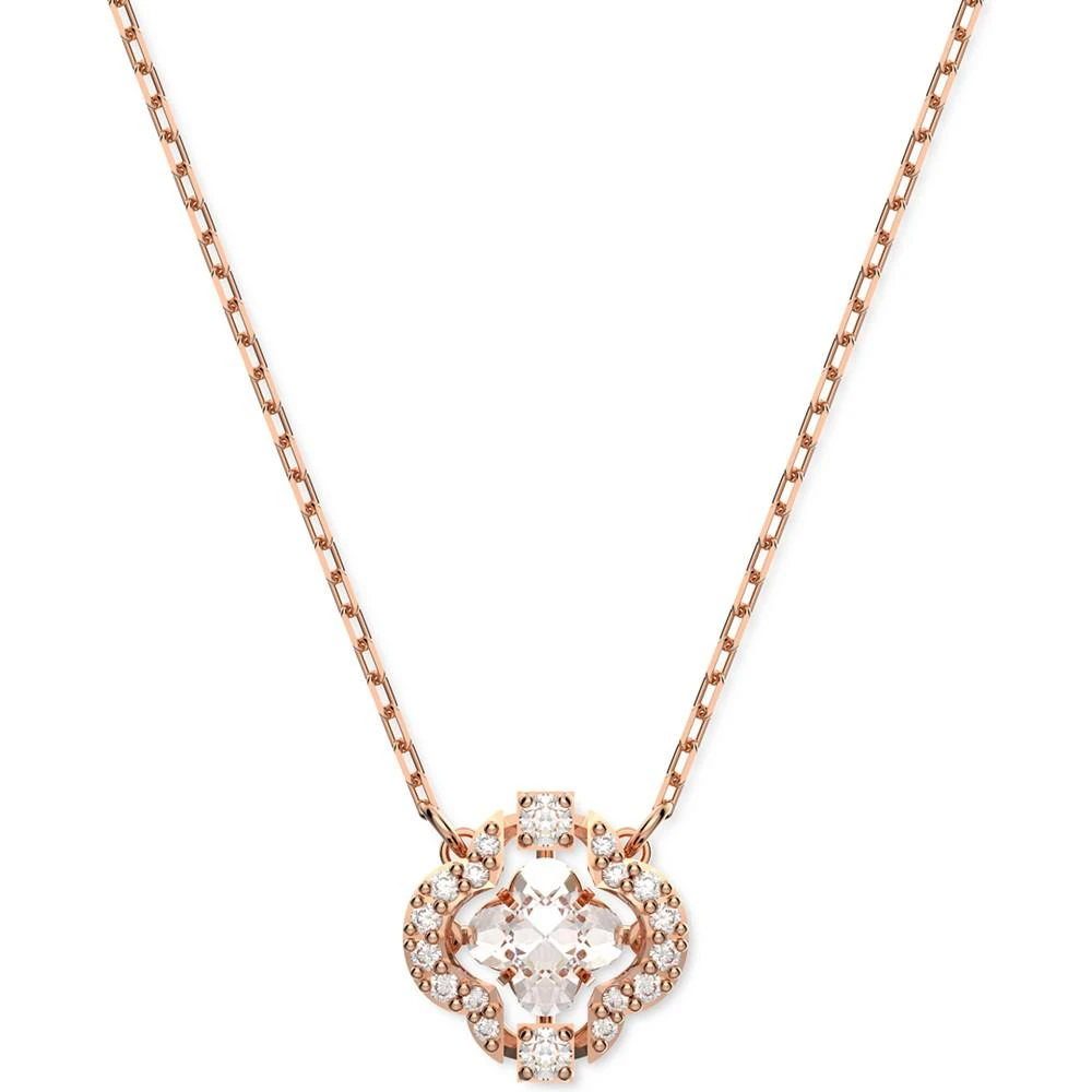 商品Swarovski|Crystal Dancing Clover Pendant Necklace, 14-7/8" + 1-2/3" extender,价格¥753,第1张图片