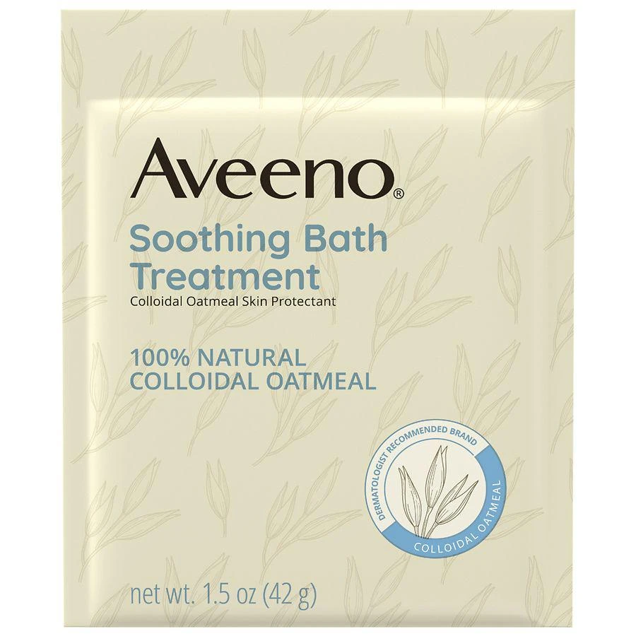 商品Aveeno|Soothing Bath Soak For Eczema, Natural Colloidal Oatmeal Single Use Packets,价格¥84,第3张图片详细描述