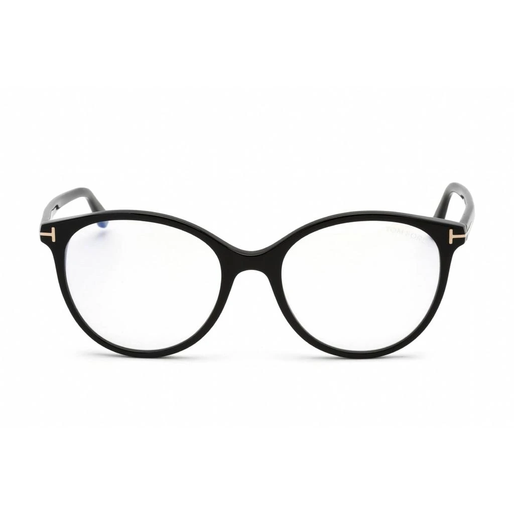 商品Tom Ford|Tom Ford Women's Eyeglasses - Cat Eye Shape Shiny Black Plastic Frame | FT5742-B 001,价格¥907,第2张图片详细描述