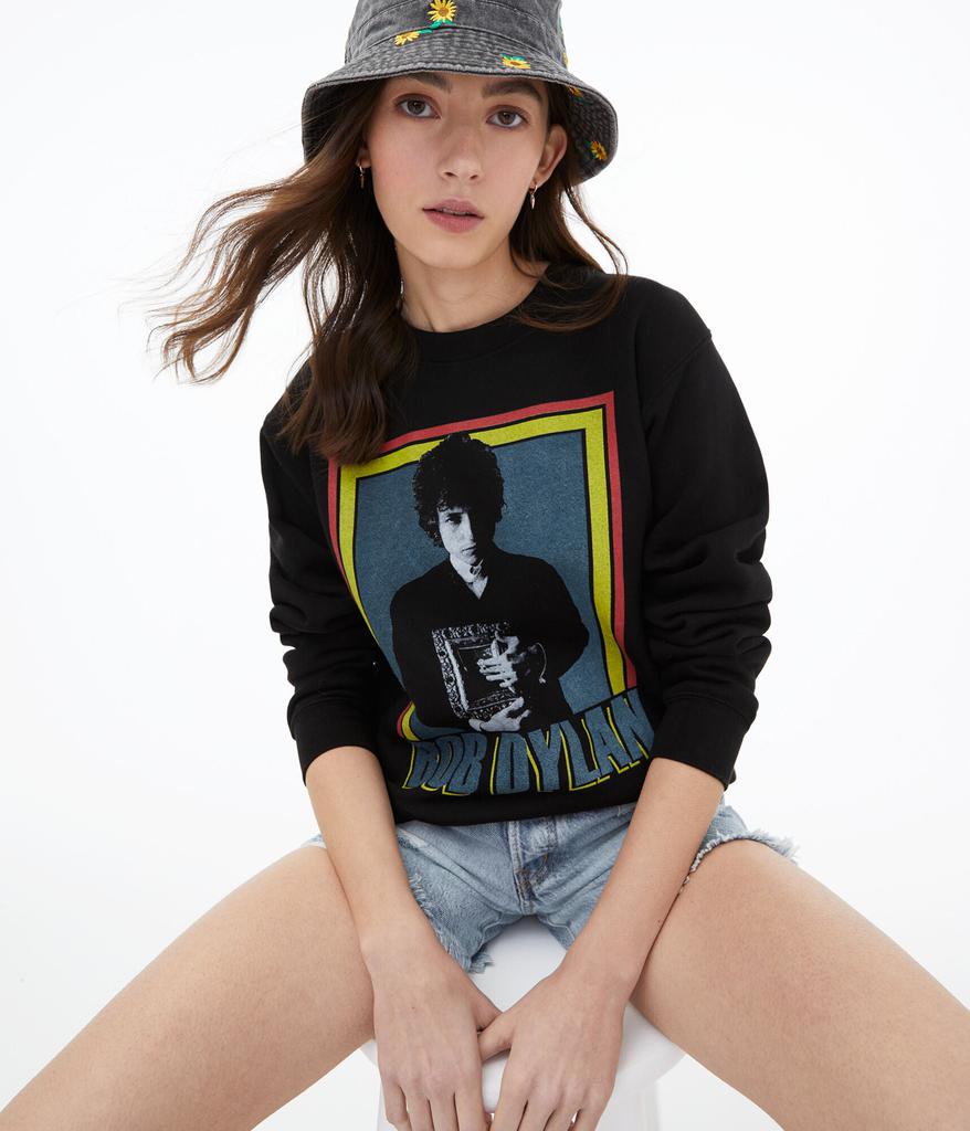 Aeropostale Women's Bob Dylan Crew Sweatshirt***商品第2张图片规格展示