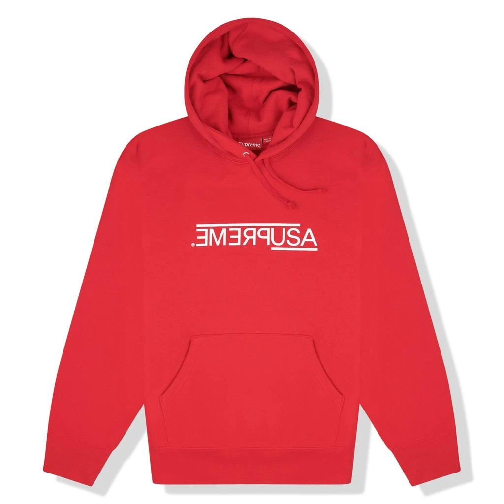 商品Supreme|Supreme USA Red Hoodie,价格¥1688,第1张图片