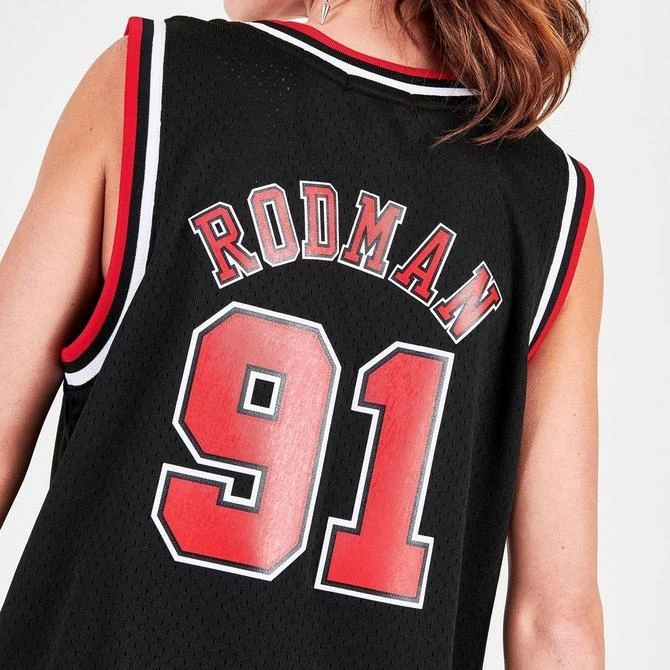 Women's Mitchell & Ness Chicago Bulls Alternate NBA Dennis Rodman Hardwood Classics 1997-98 Swingman Jersey 商品