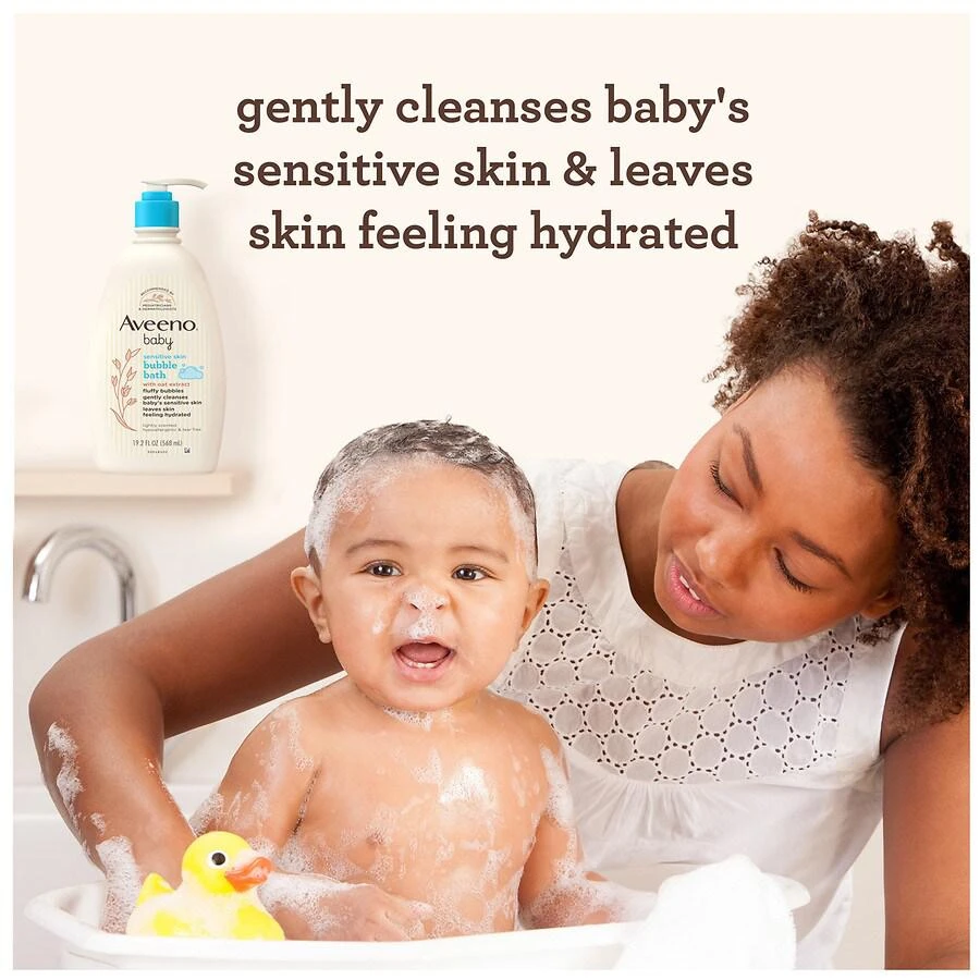 商品Aveeno|Sensitive Skin Bubble Bath With Oat Extract,价格¥83,第4张图片详细描述