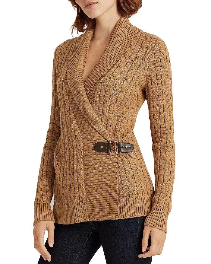 商品Ralph Lauren|Cable Knit Buckled Sweater,价格¥1067,第1张图片详细描述