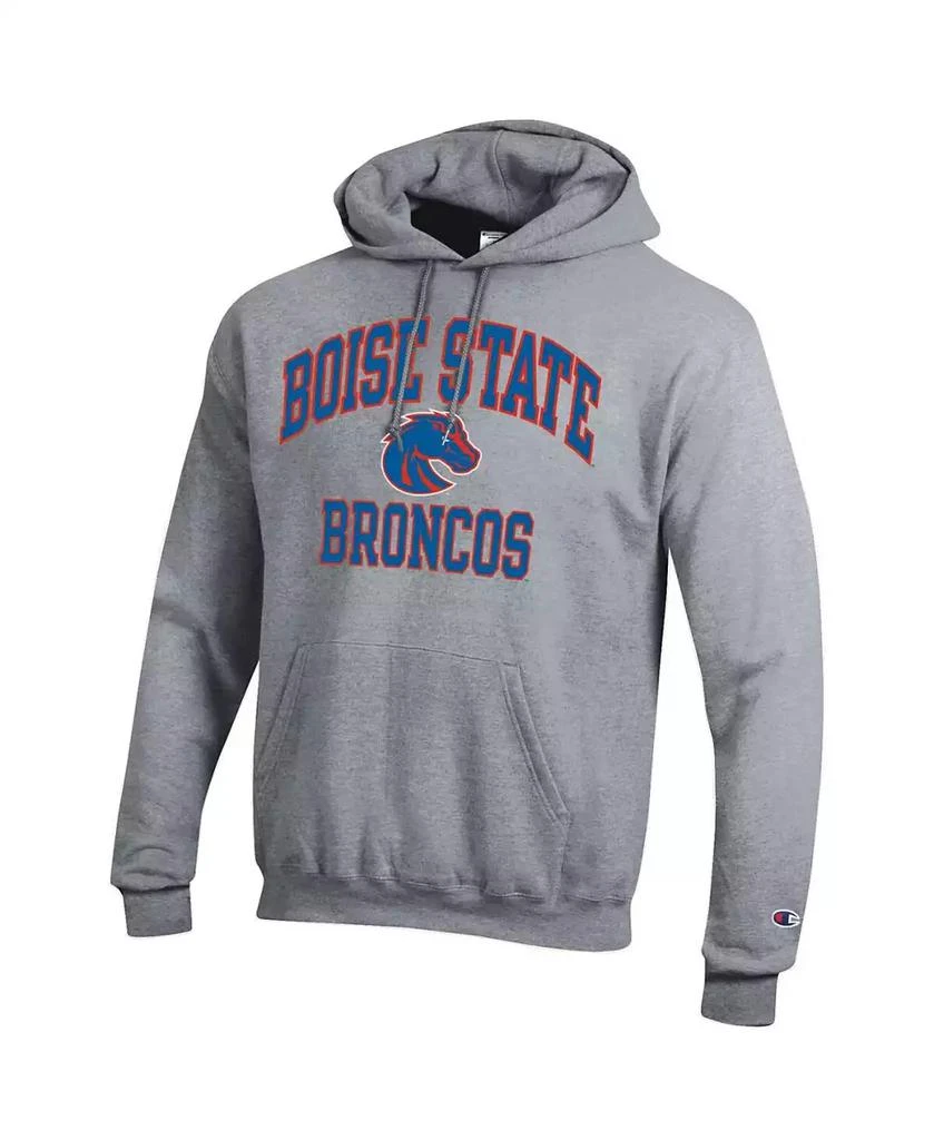 商品CHAMPION|Men's Heather Gray Boise State Broncos High Motor Pullover Hoodie,价格¥336,第2张图片详细描述