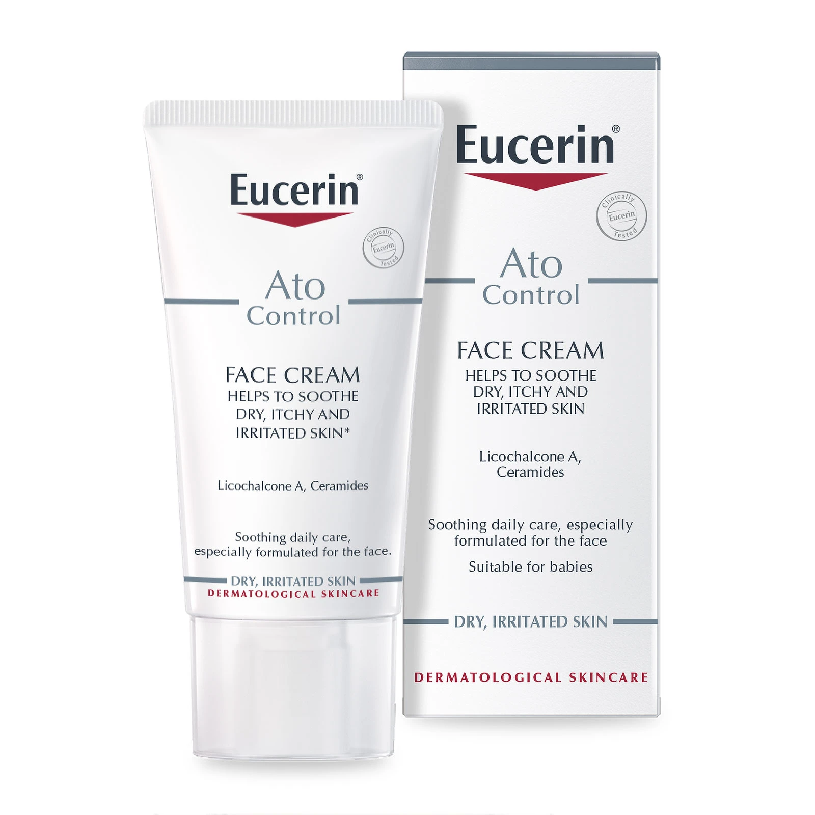 商品Eucerin|Eucerin 优色林 湿疹过敏性肌肤专用舒缓面霜 50ml,价格¥184,第1张图片
