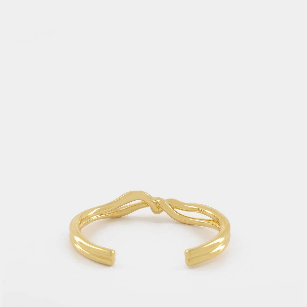 商品Missoma|Double Molton Cuff en plated gold,价格¥852,第2张图片详细描述