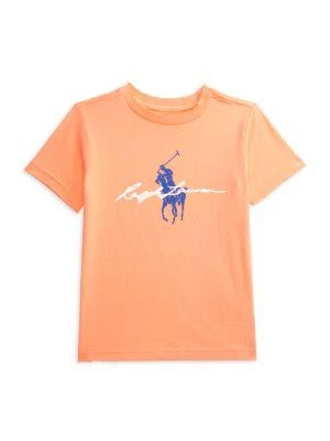 商品Ralph Lauren|Little Boy's Logo Crewneck Tee,价格¥118,第1张图片