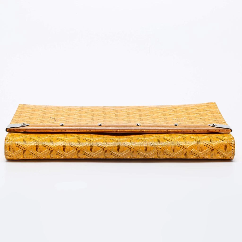 Goyard Yellow Goyardine Coated Canvas Monte Carlo Bois Clutch 商品