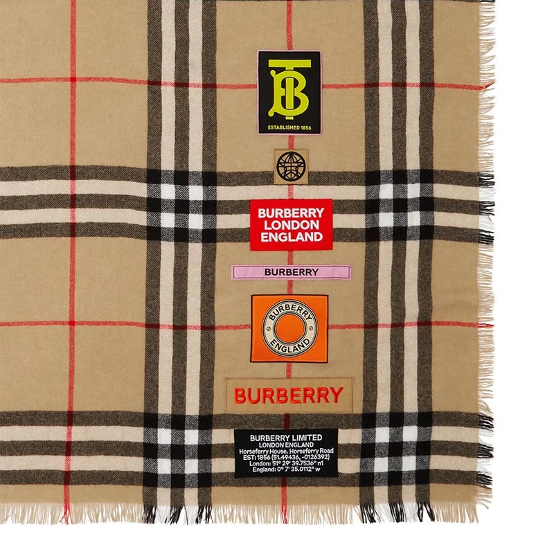 BURBERRY 棕色男士围巾 8039430 商品