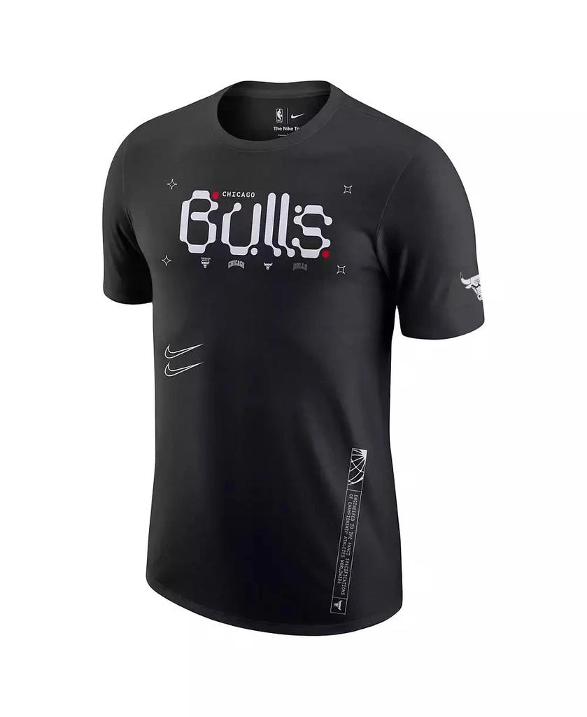 商品NIKE|Men's Black Chicago Bulls Courtside Air Traffic Control Max90 T-shirt,价格¥245,第3张图片详细描述