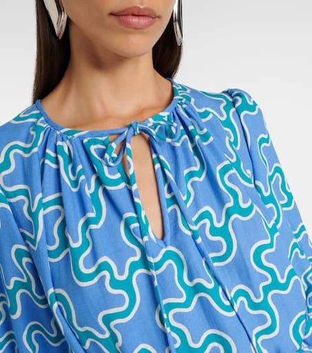 商品Diane von Furstenberg|Drogo印花加长连衣裙,价格¥2098,第4张图片详细描述