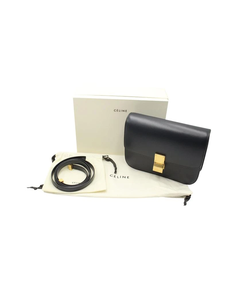 商品[二手商品] Celine|Celine Classic Box Medium in Navy Blue Leather,价格¥17969,第2张图片详细描述