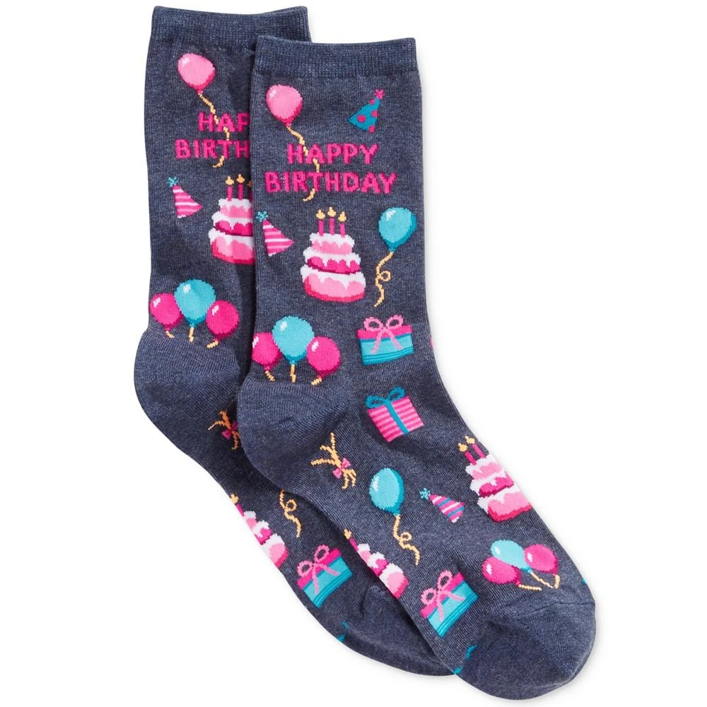 商品Hot Sox|生日快乐袜子Hot Sox Women's Happy Birthday Socks,价格¥68,第1张图片