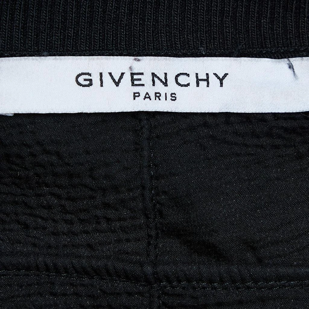 商品[二手商品] Givenchy|Givenchy Black Logo Print Cotton Distressed Crew Neck Sweatshirt M,价格¥1748,第4张图片详细描述