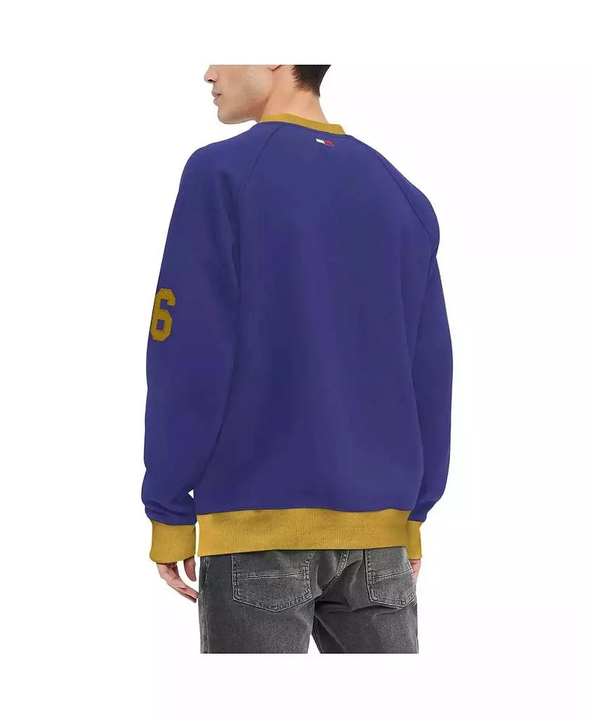 商品Tommy Hilfiger|Men's Purple Baltimore Ravens Reese Raglan Tri-Blend Pullover Sweatshirt,价格¥507,第2张图片详细描述