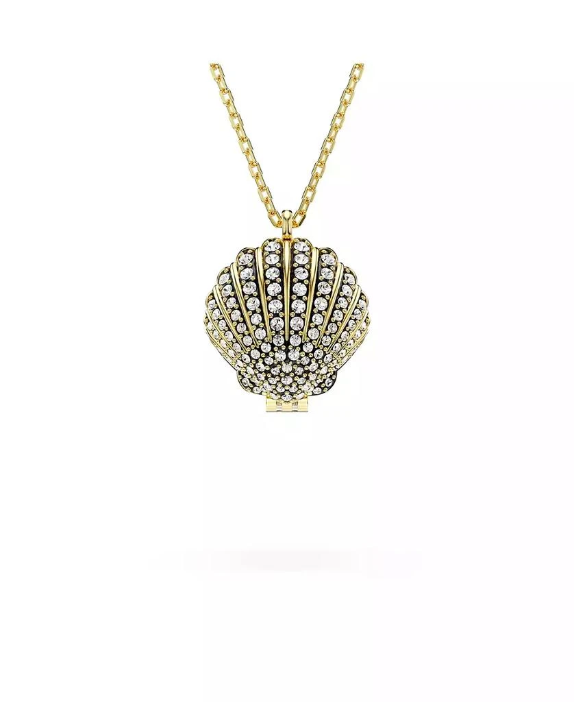 商品Swarovski|Crystal Swarovski Imitation Pearl, Shell, White, Gold-Tone Idyllia Pendant Necklace,价格¥1731,第4张图片详细描述