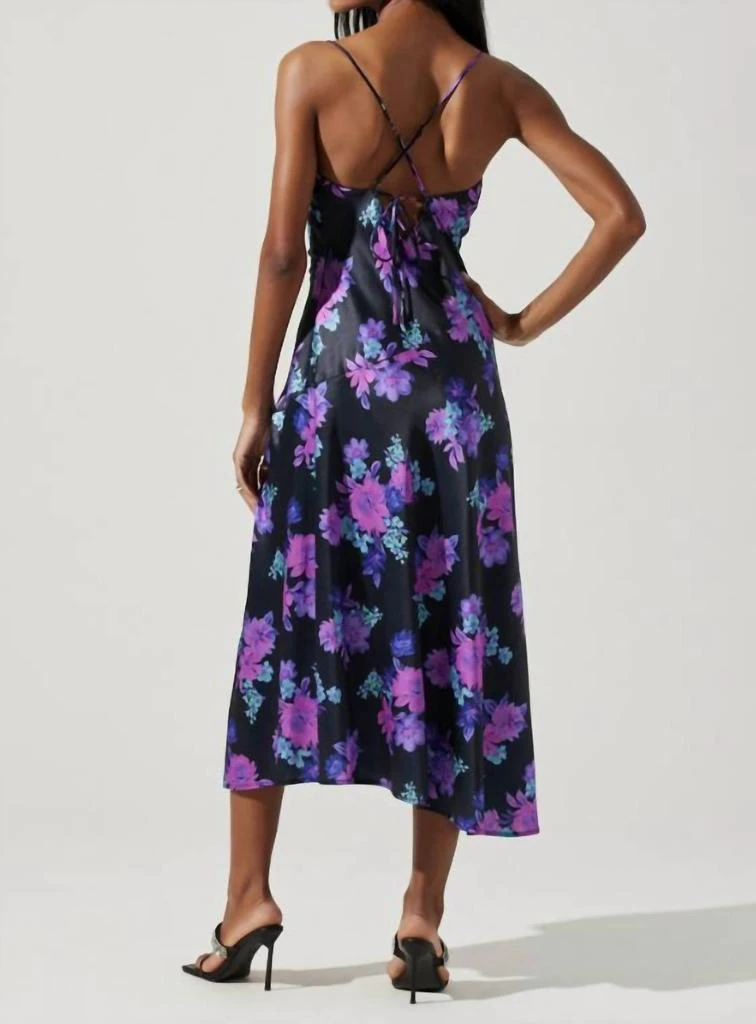 商品ASTR|Gaia Floral Midi Dress In Purple,价格¥554,第2张图片详细描述