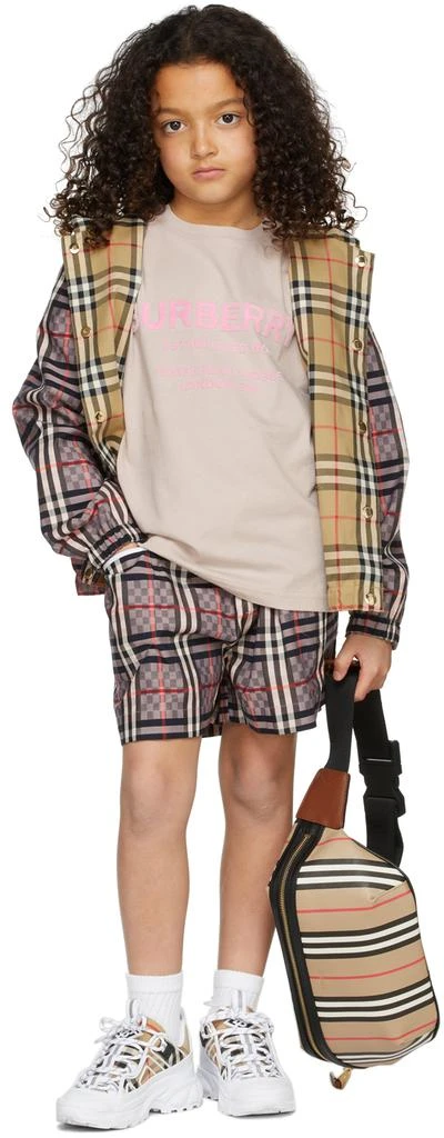 商品Burberry|粉色 Horseferry Print 儿童 T 恤,价格¥1740,第1张图片