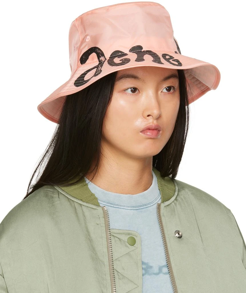 商品Acne Studios|Pink Logo Bucket Hat,价格¥713,第2张图片详细描述