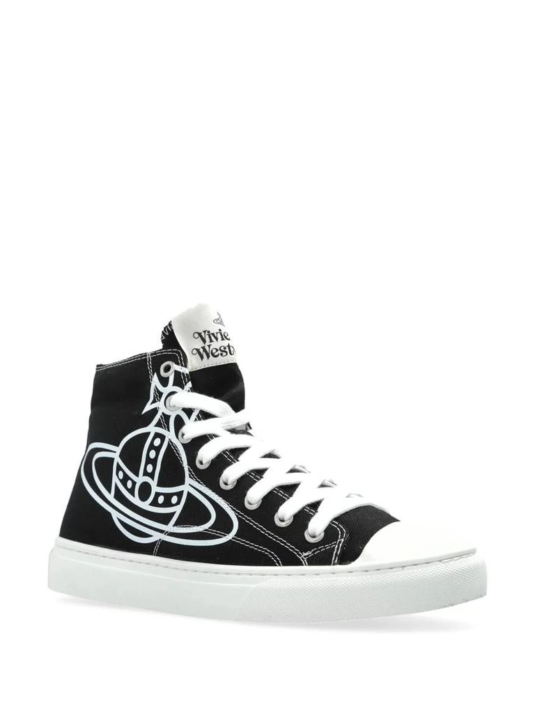 商品Vivienne Westwood|Vivienne Westwood Plimsoll High Top Canvas Shoes,价格¥1758,第2张图片详细描述