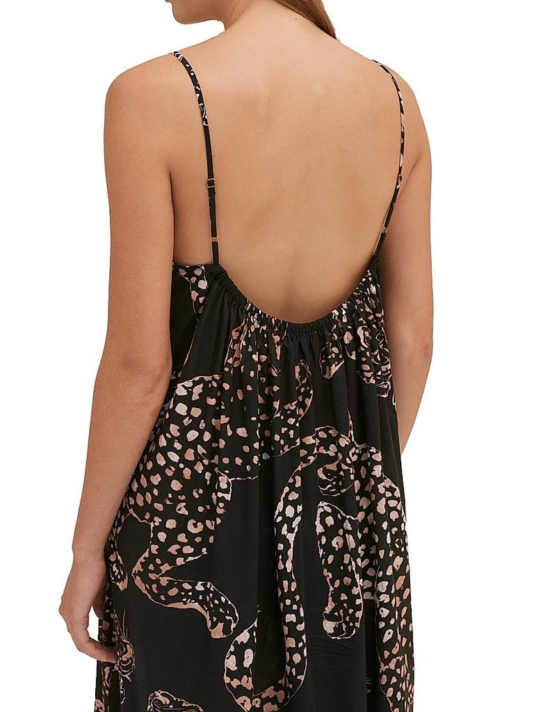 商品Desmond & Dempsey|Jag-Print Cotton Nightie,价格¥1438,第5张图片详细描述